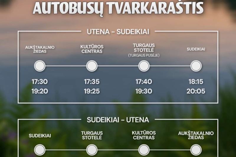 Birželio 23 d. visus veš nemokamas autobusas
